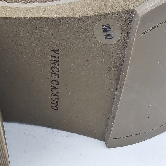 Vince Camuto Keltana Leather Combat Boots Brown Size 9 - Picture 8 of 11